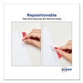 Dividers & Tabs | Avery 74866 2.5 in. x 1 in. 1/5-Cut Ultra Tabs Repositionable Tabs - Assorted Colors (48/Pack) image number 7