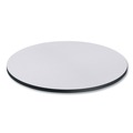 Office Desks & Workstations | Alera ALETTRD36WG 35.5 in. Diameter Round Reversible Laminate Table Top - White/Gray image number 1