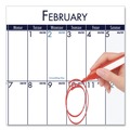 Bulletin Boards | House of Doolittle 136 22 in. x 17 in. 14-Month Dec 2025 to Jan 2027 Three Month Desk Pad - White/Blue/Teal Sheets/Blue Binding/Corners image number 2
