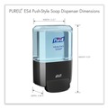 Soap Dispensers | PURELL 5034-01 ES4 4.88 in. x 8.8 in. x 11.38 in. 1,200 mL Push-Style Soap Dispenser - Graphite (1/Carton) image number 4