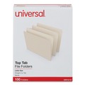 Just Launched | Universal UNV12110EE Straight Top Tab File Folders - Letter Size, Manila (100/Box) image number 0