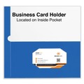 File Folders | Universal UNV56419 11 in. x 8.5 in. Cardboard Paper Laminated Two-Pocket Folder - Blue (25/Pack) image number 3