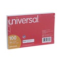Flash Cards | Universal UNV47230EE 4 in. x 6 in. Index Cards - Ruled, White (100/Pack) image number 1