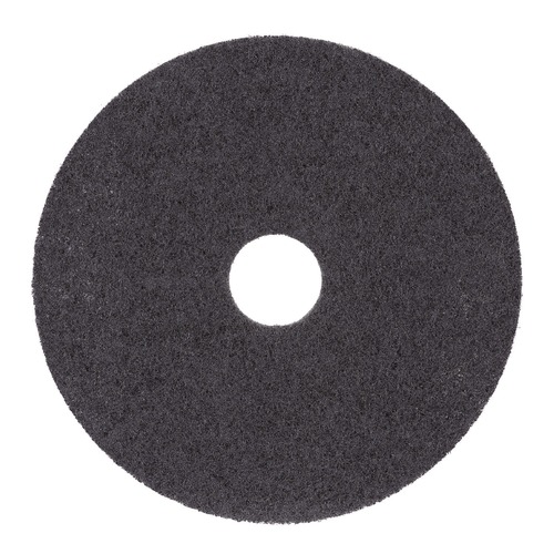 Cleaning & Janitorial Accessories | Boardwalk BWK4019HIP 19 in. Diameter High Performance Stripping Floor Pads - Black (5/Carton) image number 0