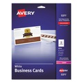 Labels | Avery 05371 2 in. x 3.5 in. Printable Microperforated Business Cards with Sure Feed Technology - White (250 Cards, 10/Sheet, 25 Sheets/Pack) image number 0