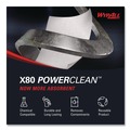 Paper Towels and Napkins | WypAll 41025 12.4 in. x 12.2 in. Power Clean Jumbo Roll X80 Heavy Duty Cloths - White (475/Roll) image number 8