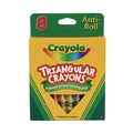 Arts & Crafts Supplies | Crayola 52-4008 Triangular Crayons (8/Box) image number 1