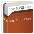 File Folders | Pendaflex 085545 5.25 in. Expansion Letter Size Premium Reinforced Expanding File Pockets - Red Fiber (5/Box) image number 3