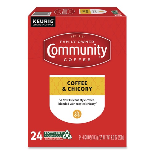 Coffee | Community Coffee 5000374326 Coffee K-Cup - Chicory (24/Box) image number 0