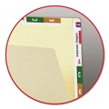 File Folders | Smead 24190 Straight Tabs Letter Size 0.75 in. Expansion Heavyweight End Tab Conversion File Folders - Manila (100/Box) image number 4
