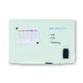 White Boards | MasterVision GL080101 Lago 48 in. x 36 in. Magnetic Glass Dry Erase Board  - Opaque White image number 2