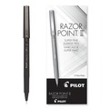 Pens | Pilot 11001 Razor Point Extra-Fine 0.3 mm Porous Point Pen - Black Ink/Black Barrel (1-Dozen) image number 0