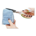 Back to School Sale | Westcott 16447 8 in. Long 3.25 in. Cut Length CarboTitanium Bonded Scissors - Straight White/Green Handle image number 4