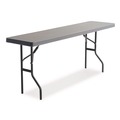 Folding Tables | Iceberg 65507 IndestrucTable 48 in. x 24 in. x 29 in. Commercial Folding Table - Rectangular Charcoal image number 0