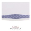 Back to School Sale | Universal UNV35203 #10 Commercial Flap Open-Side Security Tint Gummed Business Envelope - White (500/Box) image number 4