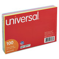 Flash Cards | Universal UNV47236 4 in. x 6 in. Index Cards - Ruled, Assorted (100/Pack) image number 3