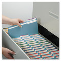 File Folders | Smead 12043 0.75 in. Expansion 1/3-Cut Tabs Colored File Folders - Letter Size/Blue (100/Box) image number 6