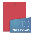 Envelopes & Mailers | Quality Park QUA38734 9 in. x 12 in. 28 lbs. Bond Clasp/Gummed Closure Weight Paper Clasp Envelope - Red (10/Pack) image number 4