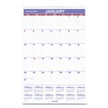 Bulletin Boards | AT-A-GLANCE PM4-28 20 in. x 30 in. 12-Month (Jan-Dec 2026) Monthly Wall Calendar with Ruled Daily Blocks - White Sheets image number 0