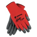 Disposable Gloves | MCR Safety N9680L N9680L Ninja Flex Latex Coated Palm Gloves - Large Red/Gray (1-Dozen) image number 1