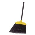 Brooms | Rubbermaid Commercial FG638906BLA 46 in. Smooth Sweep Angled Broom - Jumbo, Black/Yellow (6/Carton) image number 2