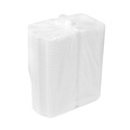 Food Trays, Containers, and Lids | Pactiv Corp. YHLW07010000 7.5 x 8 x 2.63 SmartLock Foam Hinged Lid Container - Small/White (150/Carton) image number 1
