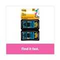 Page Flags | Post-it Flags 680-IH2 1 in. Initial Here Arrow Message Page Flags - Blue (100/Pack) image number 1