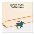 Labels | Smead 67075 1 in. x 1.25 in. E Color-Coded End Tab Filing Labels - White (500/Roll) image number 2