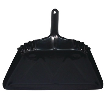 DUST PANS | Impact 4212 12 in. x 14 in. Heavy-Duty 20-Gauge Steel Metal Dust Pan - Black