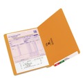 File Folders | Smead 25510 0.75 in. Expansion Shelf-Master Reinforced End Tab Colored Folders - Letter Size/Orange (100/Box) image number 2