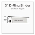 Binders | Cardinal 10330 3 in. Capacity 11 x 8.5 Premier Easy Open ClearVue Locking Slant-D Ring Binder - White image number 1