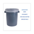 Trash & Waste Bins | Boardwalk H6639HWKGR1 33 in. x 39 in. 33 gal. 0.6 mil Perforated Roll Low-Density Waste Can Liners - White (150/Carton) image number 5