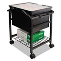 Just Launched | Advantus FS-2BHD 17.13 in. x 14.25 in. x 20 in. 1 Shelf Heavy-Duty Metal File Shuttle - Black image number 1
