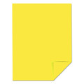 Cover & Cardstock | Astrobrights 21021 8.5 in. x 11 in. 65 lbs. Cover Weight Color Cardstock - Lift-Off Lemon (250/Pack) image number 1