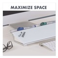 White Boards | Quartet GDP186 18 in. x 6 in. Glass Dry Erase Desktop Computer Pad - White Surface image number 6