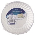 Bowls and Plates | WNA RSCW61512 6 in. Diameter Classicware Plastic Plates - Clear (180/Carton) image number 0