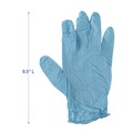Disposable Gloves | Boardwalk 382SBXA 5 mil. Disposable Examination Nitrile Gloves - Small, Blue (100/Box) image number 2