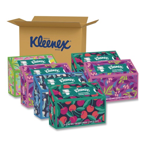 Paper Towels and Napkins | Kleenex 38586 6.8 in. x 9 in. 1-Ply Hand Towels in a Pop-Up Box - White (6/Carton) image number 0