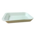 Food Trays, Containers, and Lids | GEN 2DWH 8.56 in. x 6.1 in. x 1.2 in. No. 2D Foam Meat Trays - White (500/Carton) image number 4