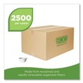 Food Trays, Containers, and Lids | Eco-Products EP-SPC2 2 oz Molded Fiber Sugarcane Portion Cups - White (2500/Carton) image number 3