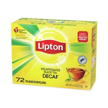  | Lipton TJL00290 Tea Bags - Decaffeinated (72/Box)