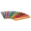 Pencils | Crayola 684036 3.3 mm 2B Short-Length Colored Pencil Set - Assorted Lead and Barrel Colors (36/Set) image number 3