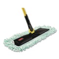 Mops | Rubbermaid Commercial FGJ85500GR00 36 in. Looped End Microfiber Dust Mop Head - Green image number 2