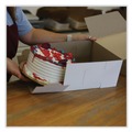 Food Trays, Containers, and Lids | SCT 1593 14 in. x 14 in. x 6 in. Paper Standard Bakery Boxes - White (50/Carton) image number 3