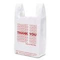  | Barnes Paper Company 6415THYOU 4 in. x 15 in. 2 mil Plastic Thank-You T-Sack - White (2000/Carton) image number 2
