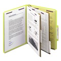 Just Launched | Smead 14034 Pressboard Six-Section Top Tab Classification Folders - Letter, Yellow (10/Box) image number 7