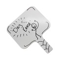 White Boards | Flipside 10039 9.75 in. x 8 in. Dry Erase Paddle - White Surface (12/Pack) image number 1