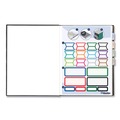 Just Launched | Blueline A9 9.25 x 7.25 Sheets 1-Subject Medium/College Rule Business Notebook with Self-Adhesive Labels - Black image number 4