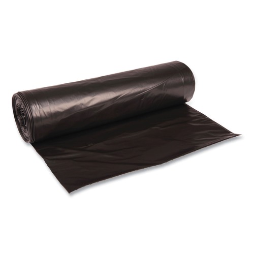  | Boardwalk X8647XKKR01 43 in. x 47 in. 56 gal. 1.6 mil Recycled Low-Density Polyethylene Can Liners - Black (100/Carton) image number 0