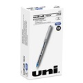 Pens | uni-ball 60134 VISION Fine 0.7 mm Stick Roller Ball Pen - Blue Ink Silver/Blue/Clear Barrel (1-Dozen) image number 0